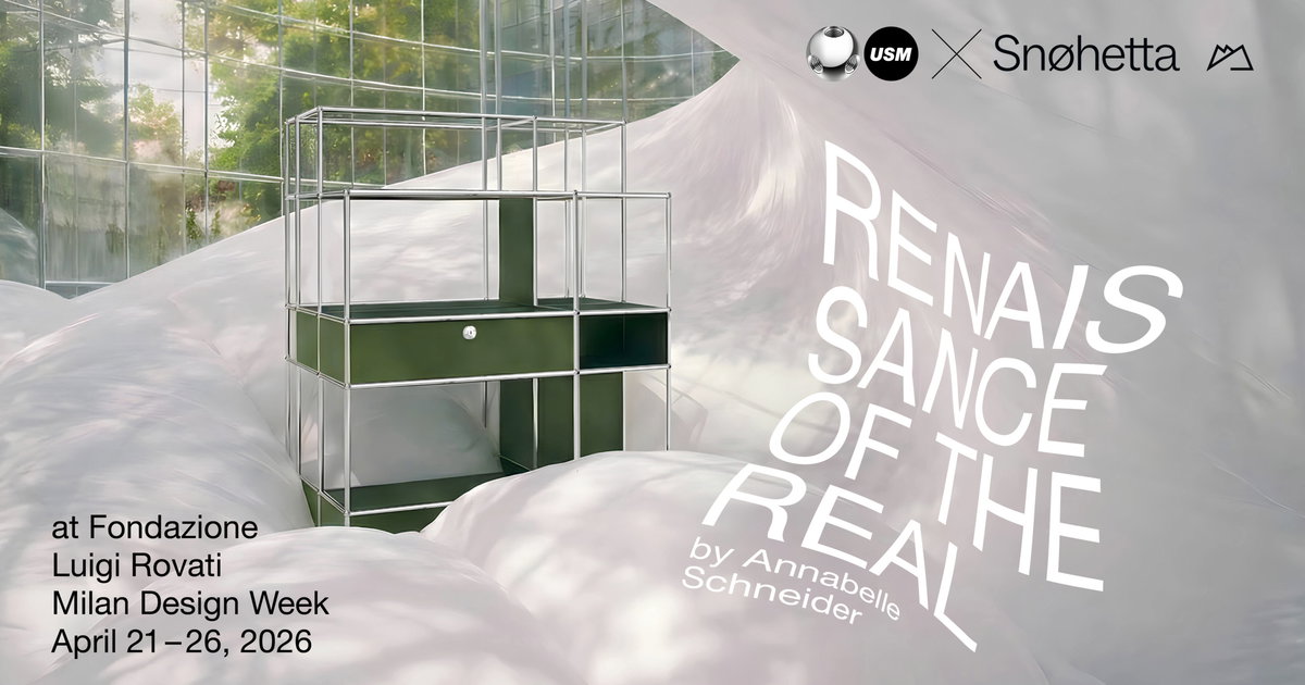 USM X Snohetta Milan Design Week 2026